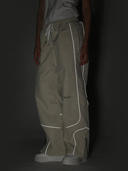 Pantalones de nieve con rayas reflectantes de neón Air Pose para hombre