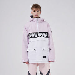 Chaqueta de nieve con media cremallera y dobladillo desmontable Powershot Cargo para mujer de RAWRWAR