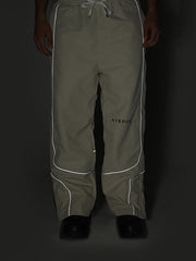 Pantalones de nieve con rayas reflectantes de neón Air Pose para hombre