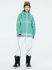 Women's Arctic Queen Winter Mountain Snow Jacket & Pants Sets