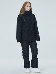 Arctic Queen Winter-Set aus Schneejacke und -hose für Damen in strahlendem Weiß 